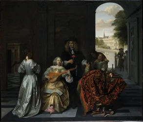 Musical Company in a Distinguished Interior